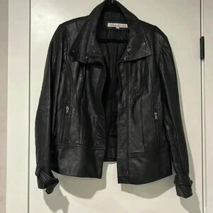 Kenneth Cole New York Black Leather Jacket